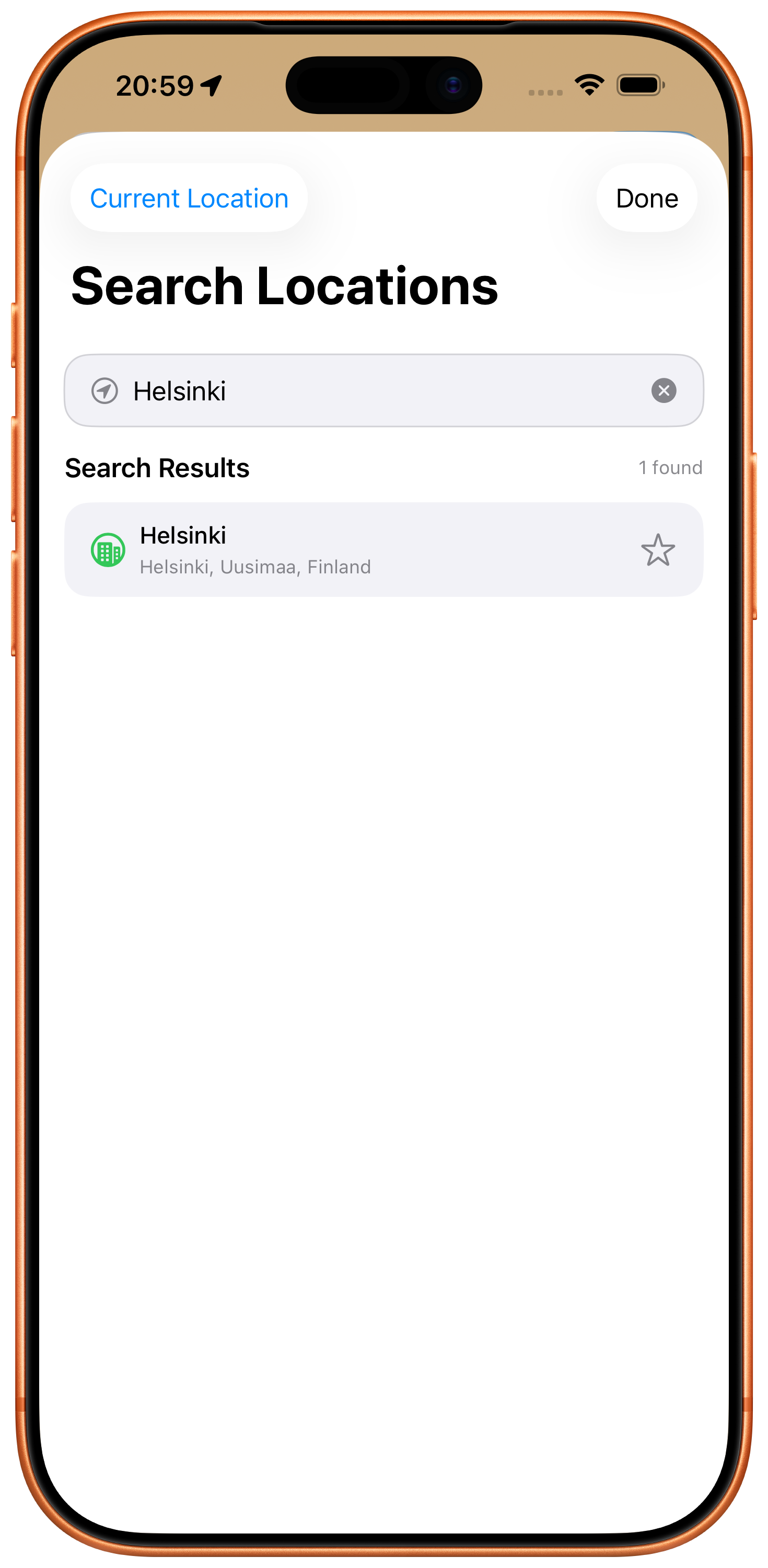 Location Search